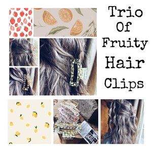 Hair Clips Trio Of Three